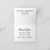 Onroerend goed Dank u voor blanco notitie Bedankkaart (Binnen)