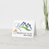 Onroerend goed Dank u voor blanco notitie Bedankkaart (Voorkant)