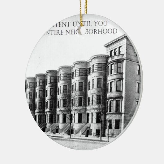 Onroerend goed dat de investeerder de hele buurt k keramisch ornament (Links)