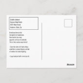 Onroerend goed Direct Mail Grijs Briefkaart (Achterkant)