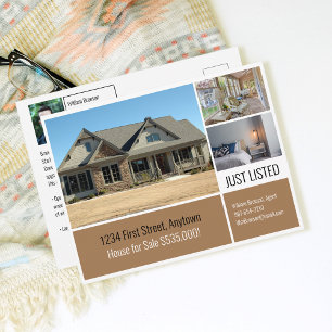 Onroerend goed Direct Mail Suntan Beige Briefkaart