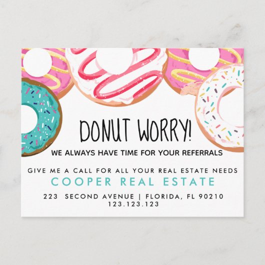 onroerend goed donut verwijzingen Aankondiging (Voorkant)