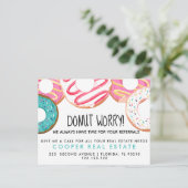 onroerend goed donut verwijzingen Aankondiging (Staand voorkant)