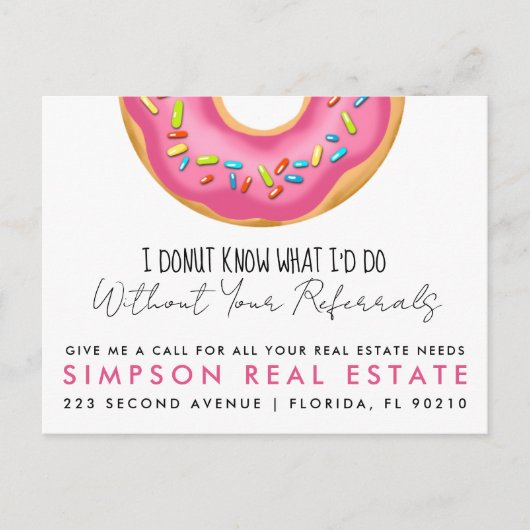 onroerend goed donut  verwijzingen Aankondiging (Voorkant)