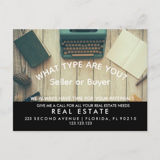 onroerend goed Dream Home Announcement type Aankondigingskaart (Voorkant)