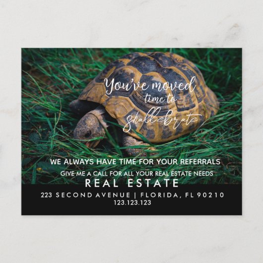 onroerend goed Dream Home kondiging verplaatst Aankondigingskaart (Voorkant)