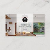 Onroerend goed Eenvoudige foto Social Media QR Cod Visitekaartje (Voorkant)