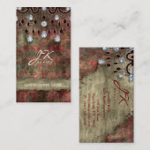 Onroerend goed Elegant Vintage Chandelier Visitekaartje (Voorkant / Achterkant)