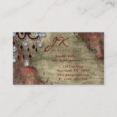 Onroerend goed Elegant Vintage Chandelier Visitekaartje (Achterkant)