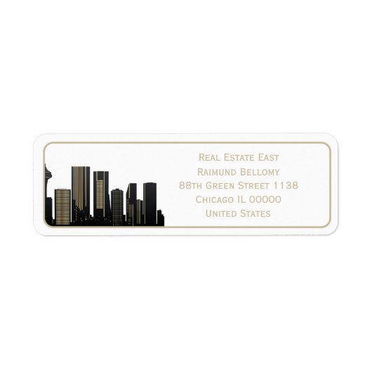 Onroerend goed etiket (Voorkant)