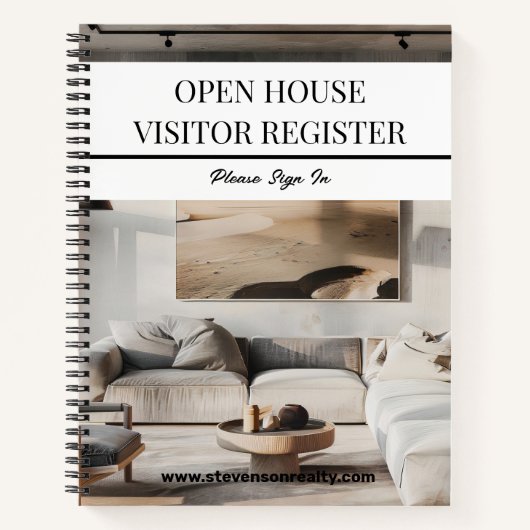 Onroerend goed Evenement Notitieboek (Voorkant)