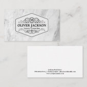 Onroerend goed | Fancy onderdelen | Marmer Visitekaartje (Voorkant / Achterkant)