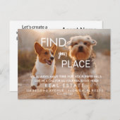 onroerend goed FIen je huis Aankondiging Briefkaar (Voorkant / Achterkant)