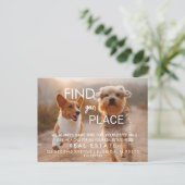 onroerend goed FIen je huis Aankondiging Briefkaar (Staand voorkant)