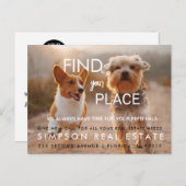 onroerend goed FIen je huis Aankondiging Briefkaar (Voorkant / Achterkant)