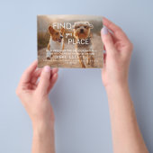 onroerend goed FIen je huis Aankondiging Briefkaar Flyer (Hand)