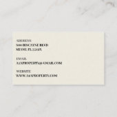 Onroerend goed/financiële bankier visitekaartje (Achterkant)