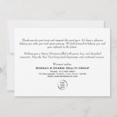 Onroerend goed foto | Minimalistisch kerstfeest, b Feestdagenkaart (Achterkant)