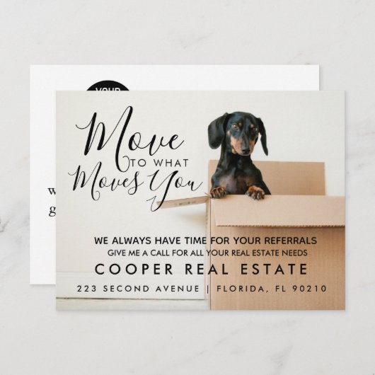 onroerend goed Ga naar wat je aankondigingen verpl Aankondigingskaart (Voorkant / Achterkant)