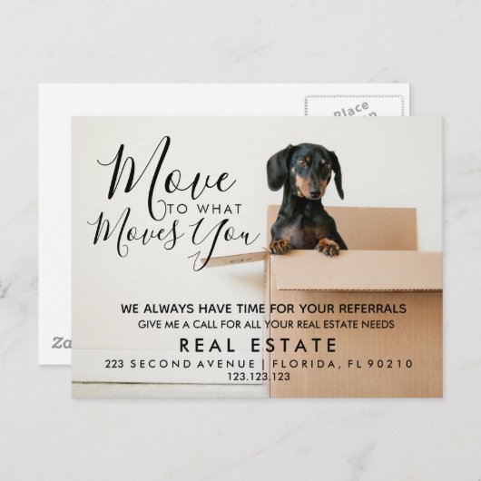 onroerend goed Ga naar wat je aankondigingen verpl Aankondigingskaart (Voorkant / Achterkant)