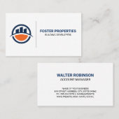 Onroerend goed gebouwen | Vastgoed Zakelijke Kaart Visitekaartje (Voorkant / Achterkant)