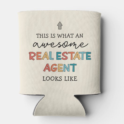 Onroerend goed Geweldige realtor Gifts Blikjeskoeler (Achterkant)