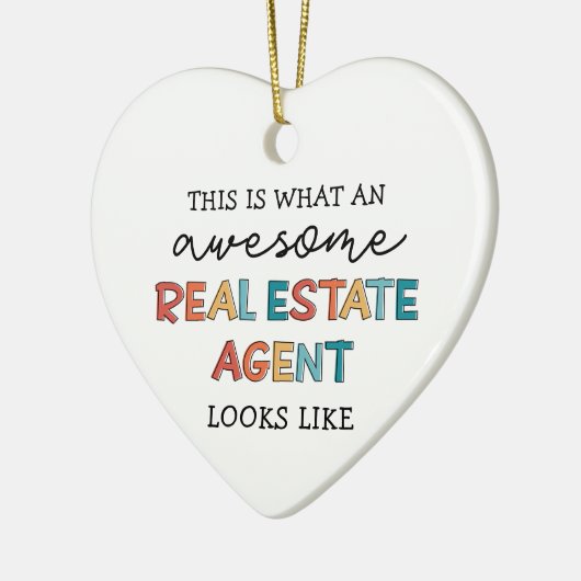 Onroerend goed Geweldige realtor Gifts Keramisch Ornament (Links)