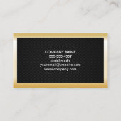 Onroerend goed | Gold Lux-rand | zwarte gaas Visitekaartje (Achterkant)