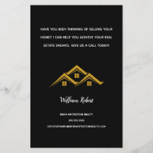 Onroerend Goed Golden House Logo Moderne Makelaar