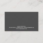 Onroerend goed | Goud Luxe Eigenschappen Visitekaartje (Achterkant)