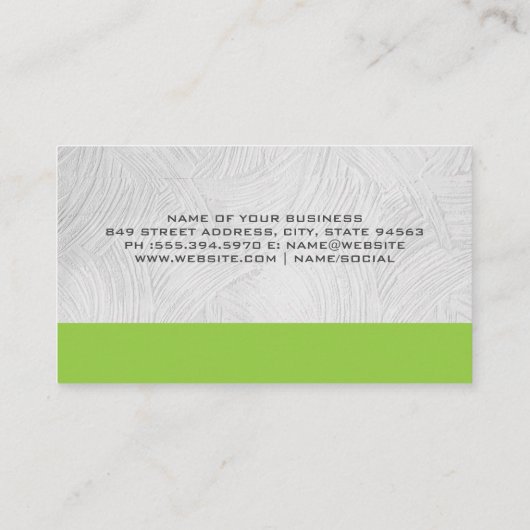 Onroerend Goed Groen Icoon | Eigendom Visitekaartje (Achterkant)