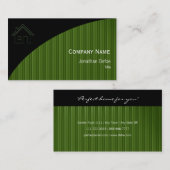 Onroerend goed | Groene strepen Visitekaartje (Voorkant / Achterkant)