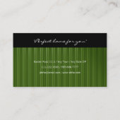 Onroerend goed | Groene strepen Visitekaartje (Achterkant)