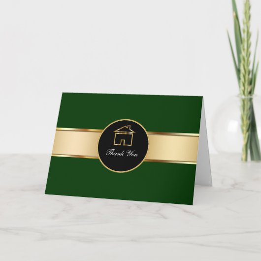 Onroerend goed Hartelijk dank Bedankkaart (Voorkant)