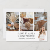 Onroerend goed Herfst Boerderij Pompoen Spice Brie Feestdagenkaart (Voorkant)