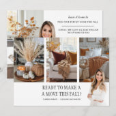 Onroerend goed Herfst Boerderij Pompoen Spice Brie Feestdagenkaart (Voorkant / Achterkant)