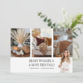 Onroerend goed Herfst Boerderij Pompoen Spice Brie Feestdagenkaart (Staand voorkant)