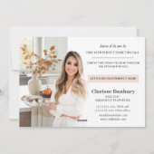 Onroerend goed Herfst Boerderij Pompoen Spice Brie Feestdagenkaart (Achterkant)