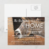 onroerend goed Het beste moment om een huis te kop Aankondigingskaart (Voorkant / Achterkant)