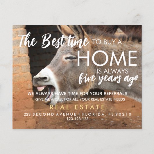 onroerend goed Het beste moment om een huis te kop Flyer (Voorkant)