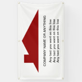 Onroerend goed Home Dak Logo Banner Sjabloon (Verticaal)