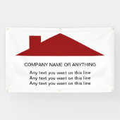 Onroerend goed Home Dak Logo Banner Sjabloon (Horizontaal)