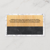 Onroerend goed Home Logo | Houtmarmer Visitekaartje (Achterkant)