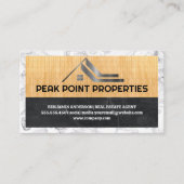 Onroerend goed Home Logo | Houtmarmer Visitekaartje (Voorkant)