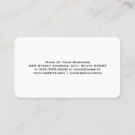 Onroerend goed Home Logo | metaalgoud Visitekaartje (Achterkant)