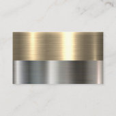 Onroerend goed Home | Metaalgoud | Staal | Metaal Visitekaartje (Achterkant)