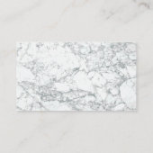 Onroerend goed | Home Pictogram Marmer Visitekaartje (Achterkant)