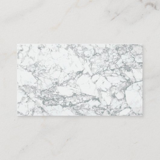 Onroerend goed | Home Pictogram Marmer Visitekaartje (Achterkant)