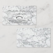 Onroerend goed | Home Pictogram Marmer Visitekaartje (Voorkant / Achterkant)