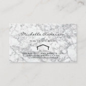 Onroerend goed | Home Pictogram Marmer Visitekaartje (Voorkant)